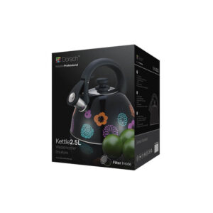 2.5 L Black & Flower Tea Kettle - Image 2
