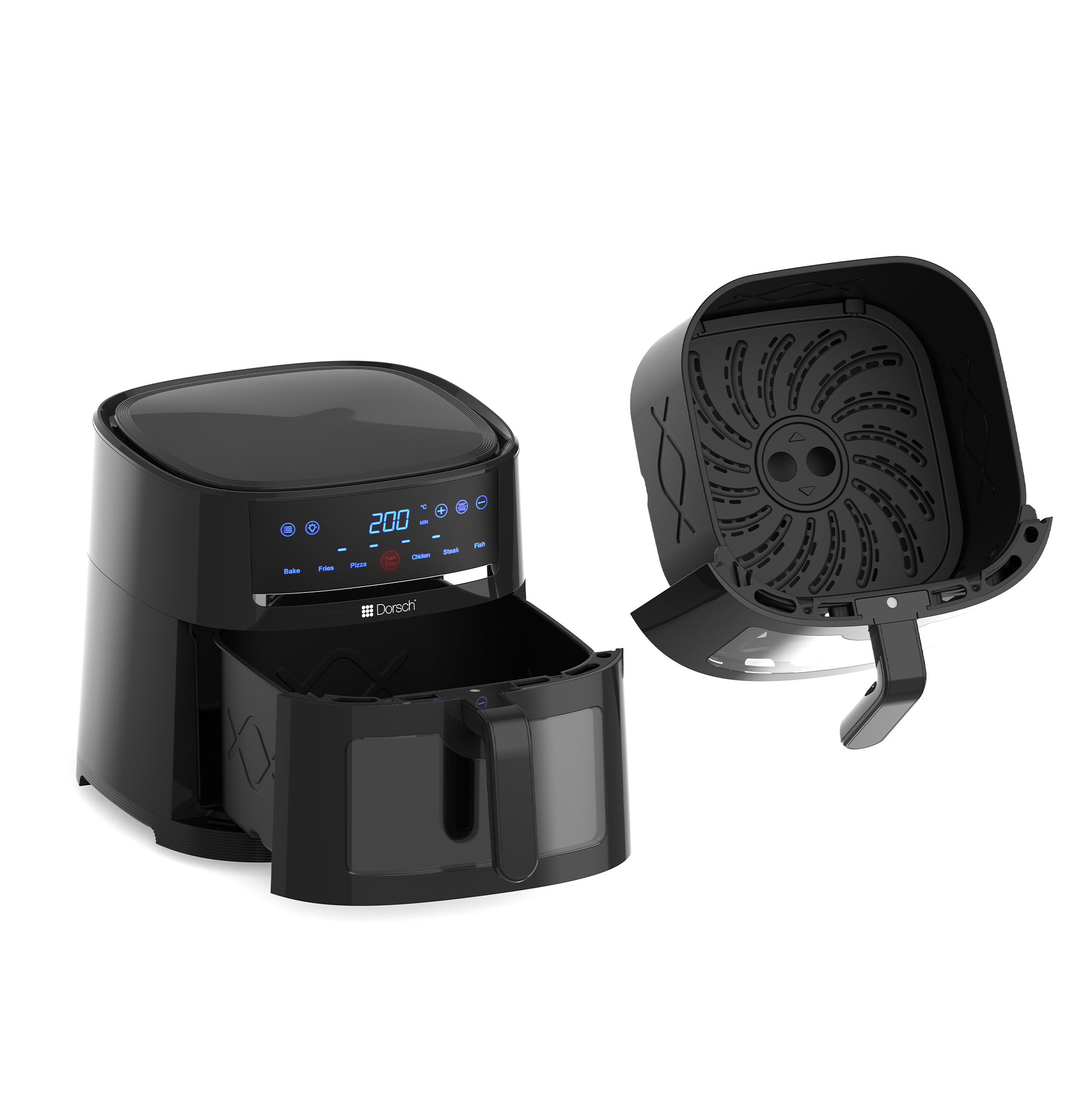 AIRFRYER WINDOWED _ OPEN DRAWER