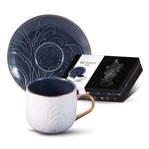 Dorsch Coffee Cups – Leaf Navy 12pcs - Image 1
