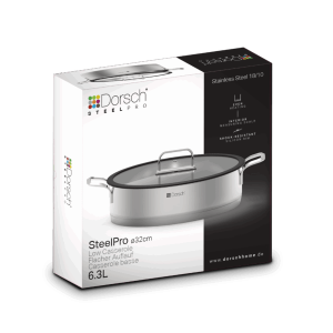 Dorsch Stainless Steel Low Casserole 32cm - Image 6