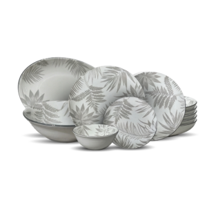 Folia Dinnerware Set 24 Pcs – Porcelain - Image 1